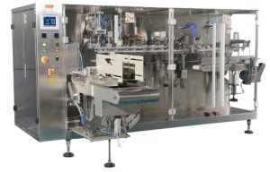 The SPI model P-220 for fill-seal has a speed range of 40-70 pouches per minute.
